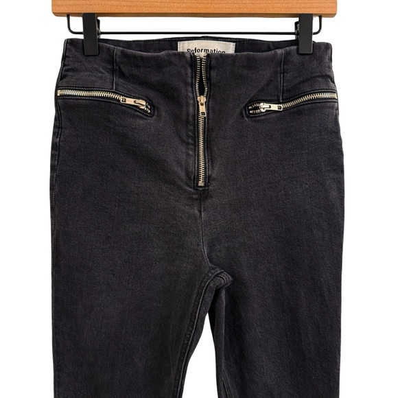 Reformation Midnight Black High-Waisted Jeggings - Picture 2 of 9